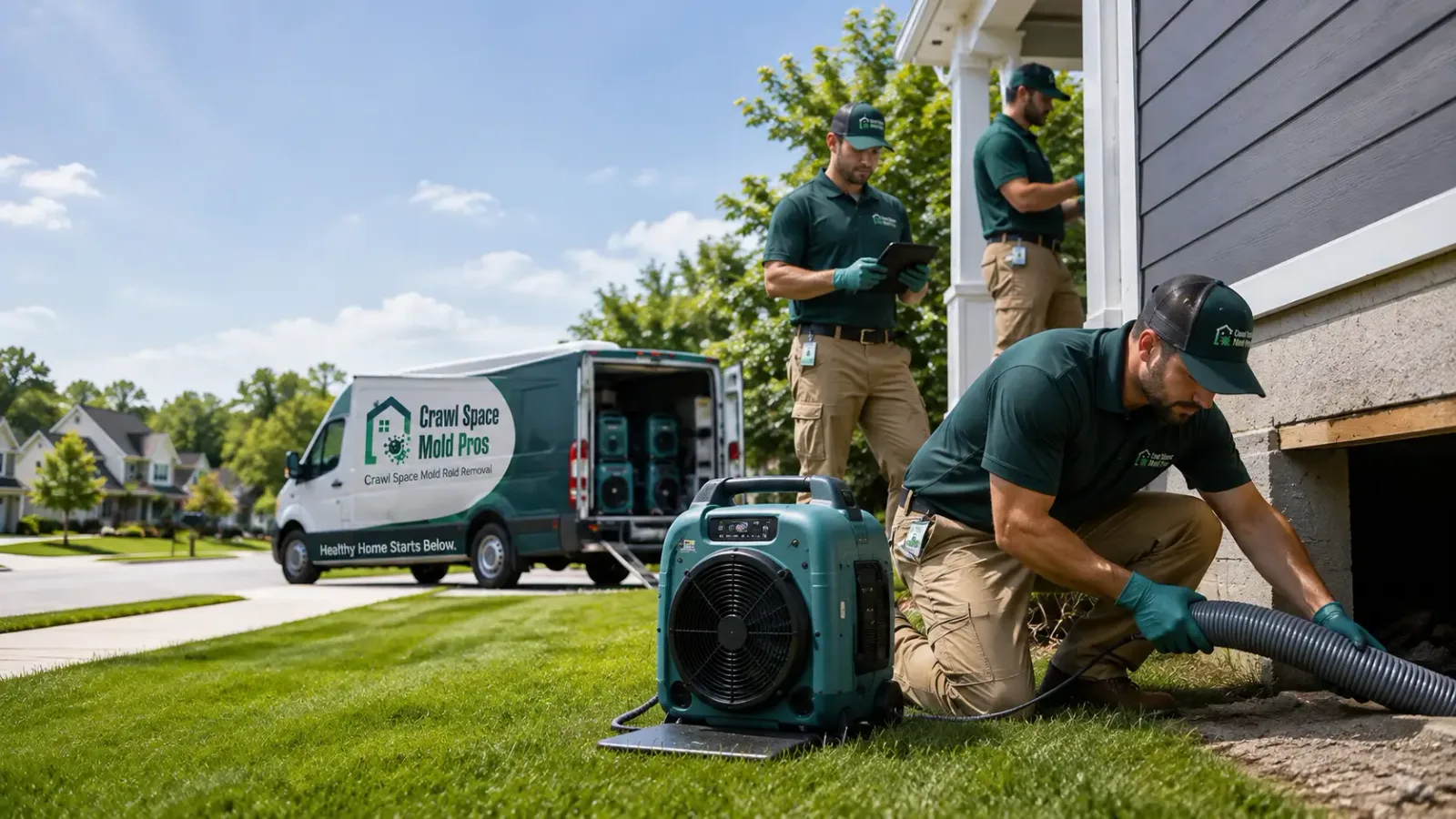 Crawl Space Mold Removal in New Hampton, IA
